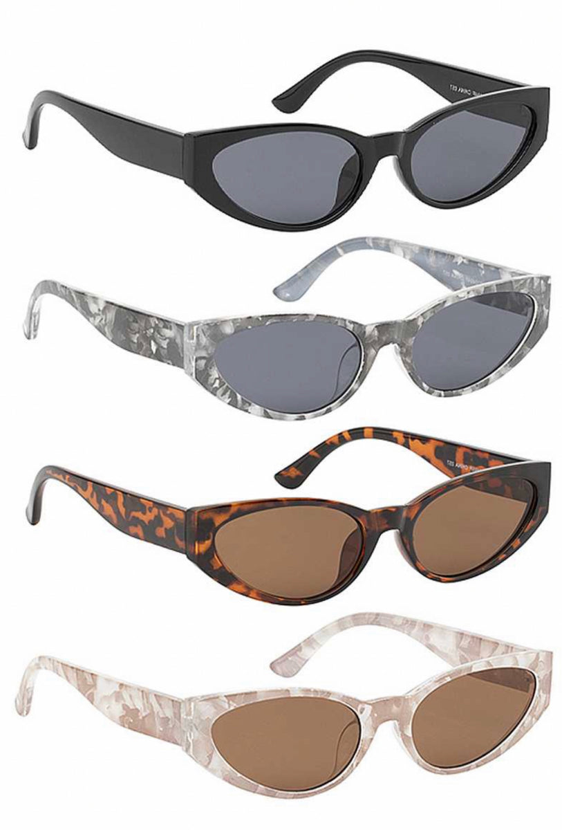 Alison Retro Cat Eye Rhinestone Sunglasses - Orange – Sophia Collection