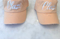 Peach Clazi Logo Vintage Hat