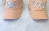 Peach Clazi Logo Vintage Hat