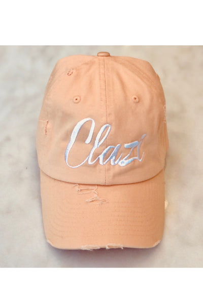 Peach Clazi Logo Vintage Hat