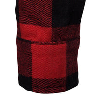 Men’s Red Plaid Hooded Shirt