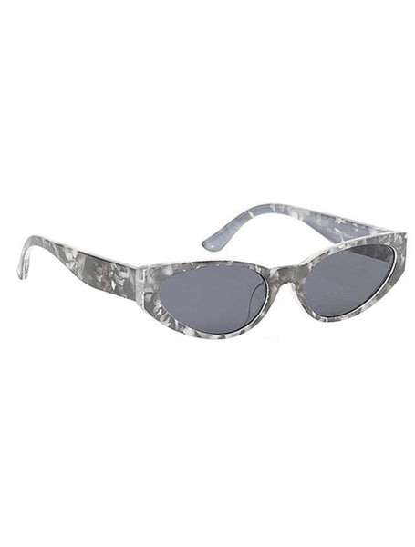 Alison Retro Cat Eye Rhinestone Sunglasses - Black Clear – Sophia Collection