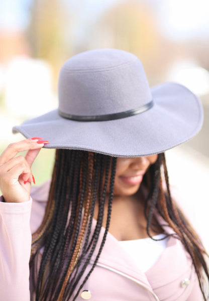 wool floppy fedora hat