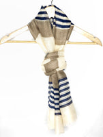 Neutral color pattern scarf